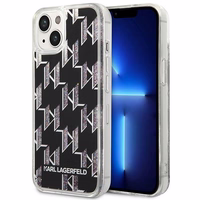 Viedtālruņa apvalks Karl Lagerfeld KLHCP14MLMNMK iPhone 14 Plus 6.7\" melns / melns Liquid Glitter Monogram