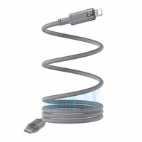 YESIDO MAGNETIC KABELIS  CA172L 27W TYPE-C/LIGHTNING 1M 3A GREY
