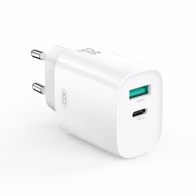 XO wall lādētājs CE29 PD 20W 1x USB-C 1x USB balts