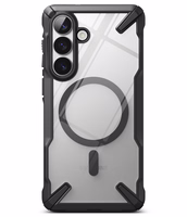 Ringke Fusion X Magnetic MagSafe Maciņš for Samsung Galaxy S26+ - Clear melns