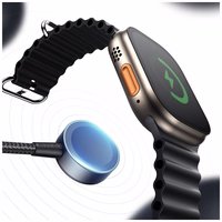 Kabelis USAMS Huan Series SJ754 72W USB-C uz USB-C + USB-C + bezvadu pulksteņa lādētājs tumšs