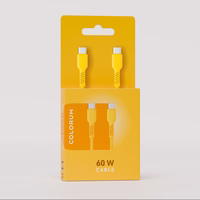 COLORUM kabelis USB-C - USB-C 1,8m 3A CK60-CC-05 xYellow