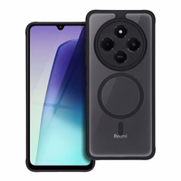 FULL MATTE MAG COVER viedtālruņa apvalks, saderīgs ar MagSafe, paredzēts XIAOMI REDMI 14c melns