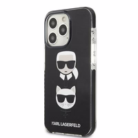 Karl Lagerfeld Karl&Choupette Head apvalks iPhone 13 Pro Max - melns
