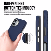 Perfectionists Trīsstūra Mag Case iPhone 16 tumši zils