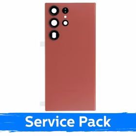 Aizmugurējais vāks saderīgs ar Samsung S918 S23 Ultra / Sarkans / (Service Pack)