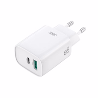 XO wall lādētājs CE29 PD 20W 1x USB-C 1x USB balts