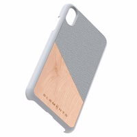 Nordic Elements Original Hel - maciņš iPhone Xs Max with real maple wood (Light Grey)