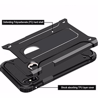 ARMOR viedtālruņa apvalks IPHONE X melns