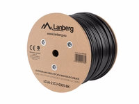 Lanberg LCU6-21CU-0305-BK networking cable melns 305 m Cat6 U/UTP (UTP) outdoor