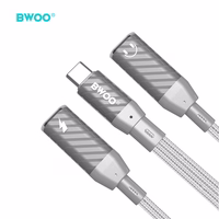 BWOO 2 in 1 Adapteris  2 Type C ports to 3.5MM Jack BZ68