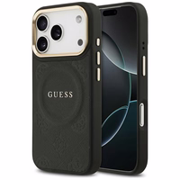 Guess Peony Hot Stamp MagSafe viedtālruņa apvalks iPhone 17 Pro Max - melns