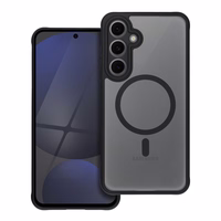 FULL MATTE MAG COVER viedtālruņa apvalks, saderīgs ar MagSafe, paredzēts SAMSUNG S24 FE melns