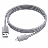 Kabelis USB-A uz Micro USB Hoco 2,4A 1 m X107 pelēks