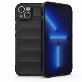 Magic Shield Case viedtālruņa apvalks iPhone 14 Plus elastīgs bruņots vāks melns