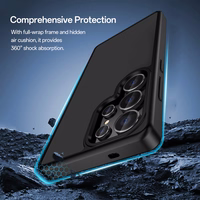 Rock Guard Touch Matte Series Viedtālruņa apvalks Samsung Galaxy S25 Ultra melns