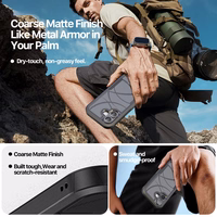 Korpuss Dux Ducis Apple iPhone 17 melns (Trīsstūra raksts)