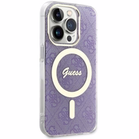 Guess GUHMP14LH4STU iPhone 14 Pro 6.1" violets maciņš 4G MagSafe