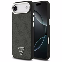 GUESS viedtālruņa apvalks (m) IPHONE 17 Air ar MagSafe saderīgs PU 4G W/Triangle Logo SL - melns