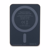 Magnētiskā indukcijas uzlādes ierīce Guess MagSafe Metal Script Logo 5W 3000mAh (zelta)