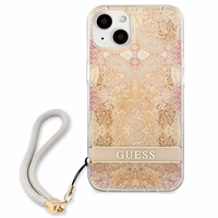 Guess GUHCP13SHFLSD iPhone 13 mini 5.4" zelta/zelta cietais apvalks Ziedu Siksniņa
