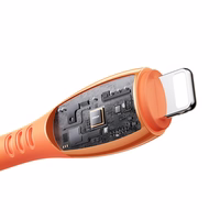 Joyroom S-A59 Vibrant Series 3A USB-A - Lightning kabelis 1.2m - oranžs