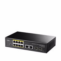 Cudy GS1010PS2 network switch Unmanaged Gigabit Ethernet (10/100/1000) Power over Ethernet (PoE) melns