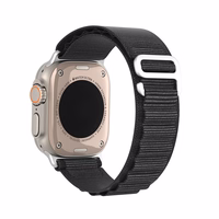 DUX DUCIS siksniņa GS neilona Apple Watch 38 / 40 / 41 mm melna