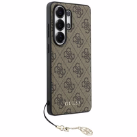 GUESS maciņš for SAMSUNG S26 Ultra GUHMS26LGF4GBR (PU 4G Classic Logo with Charm) brūns