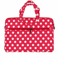 Wonder Portatīvais maciņš datoram 13–14 collas sarkans polka-dot raksts