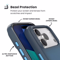 Speck Presidio Lux MagSafe - maciņš iPhone 17 Pro (Deep Sea Fade / melns / Spell zils)