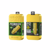 WEKOME WP-C37 Sakin Series - USB-C & USB-A Fast Charging PD 20W auto lādētājs (zeltains)