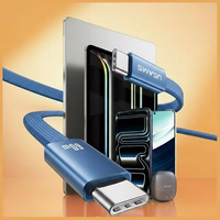 Kabelis USAMS U96 60W USB-C uz USB-C 1.2m zils