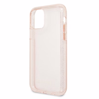 Guess GUHCN58PCGLPI iPhone 11 Pro rozā kietais apvalks Glitter