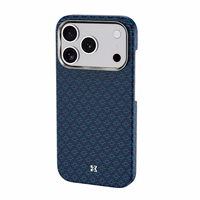 Benks Magnetic Armor Air Armor Grid Kevlar Case Metal Frame 600D (0069) priekš Iphone 17 Pro blue