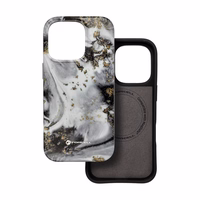 FORCELL F-PROTECT Mirage, militāri pārbaudīts apvalks ar MagSafe, saderīgs ar IPHONE 15 PRO MAX sudraba migla