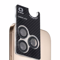 Rūdītais stikls Tel Protect 3D objektīva Aramid sērija kamerai Iphone 15 Pro/15 Pro Max (3 objektīvi)