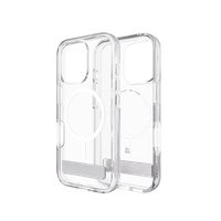 ZAGG Crystal Palace Snap Magnētiskais viedtālruņa apvalks ar statīvu iPhone 16 Pro - Caurspīdīgs