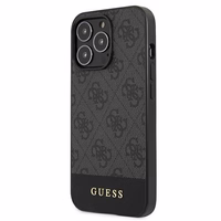 Guess GUHCP13LG4GLGR iPhone 13 Pro / 136,1" pelēks/pelēks maciņš 4G Stripe Collection