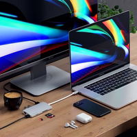 SATECHI adapter HUB 7in1 Type C ST-TCMA2S sudraba