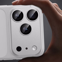 Benks rūdītais stikls Glass Warrior metāla integrēts lēcas aizsargs (C070) Iphone 17 Pro Max (3 lēcas) zils