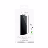 PURO Frame Tempered Glass - Xiaomi Mi 11 LITE Tempered Glass aizsargājošs Glass (melns Frame)