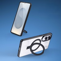 DUX DUCIS AIMO MAG viedtālruņa apvalks saderīgs ar MagSafe SAMSUNG S25 Edge melns