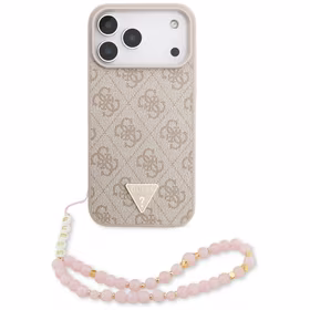 Guess 4G Strap Triangle Logo MagSafe macins iPhone 17 Pro Max - roza