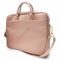 Guess Saffiano Script 16" Portatīvā soma rozā