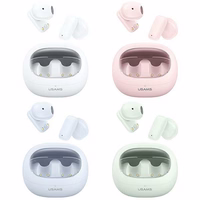 USAMS Austiņas Bluetooth 5.3 TWS TD Series bezvadu rozā BHUTD03 (TD22)