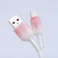 FORCELL F-ENERGY C352 kabelis USB A uz Type C QC4.0 3A 66W Gradients 1 m balts