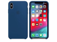 APPLE MTFE2ZM / A silikona maciņš IPHONE XS MAX BLUE HORIZON oriģinālā plomba