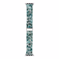 FORCELL F-DESIGN FA04 marmora tekstūras sveķu siksniņa APPLE pulkstenim 38 / 40 / 41 mm zaļa