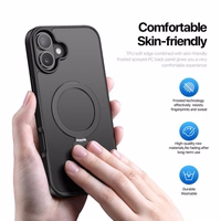 Maciņš Dux Ducis "Yind 360 Ring Stand" Apple iPhone 16 Pro Max melns